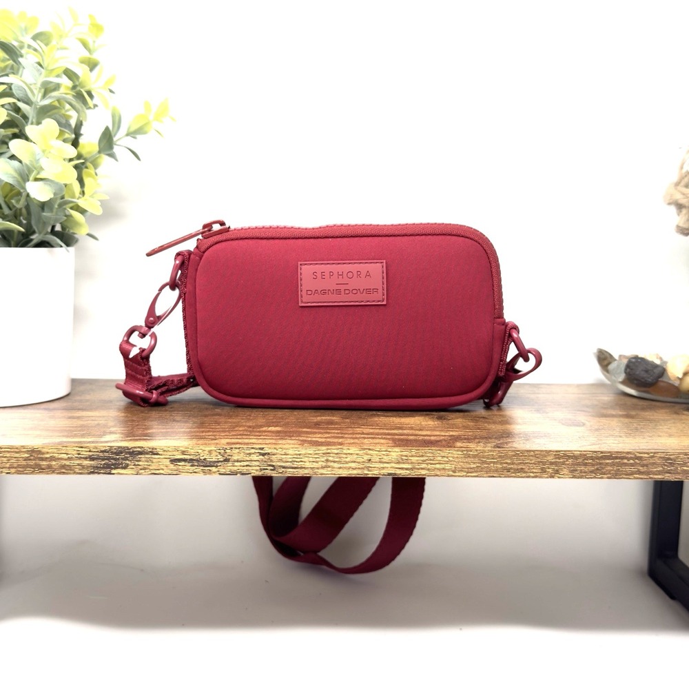 Dagne Dover x Sephora Mara Phone Sling Micro Purse Crossbody Spice Red Neoprene